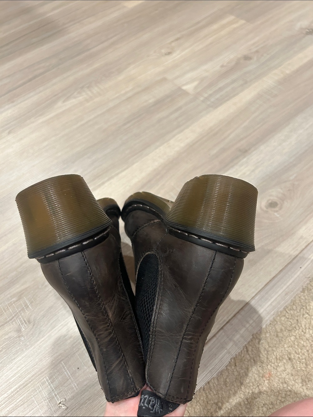 Dr. Martens Cadence Dark Brownish Gray Chelsea Booties - Picture 5 of 6